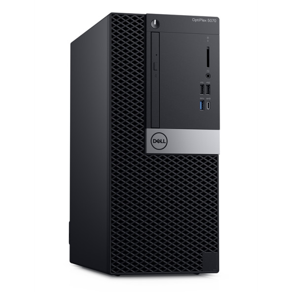 Dell Optiplex 5070 MT i7-9700 / 32GB / 512GB NVME SSD / DVD / felújított torony számítógép