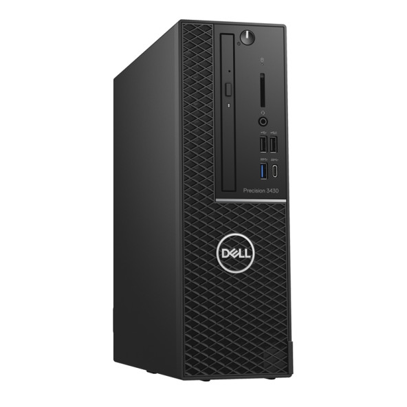 Dell Precision 3430 SFF i3-8100 / 16GB / 256GB SATA SSD / Quadro P1000 / felújított számítógép - SFF