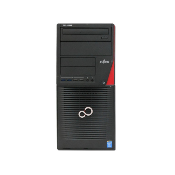 Fujitsu Celsius W530 CMT Xeon E3-1276v3 / 32GB / 512GB SATA SSD / DVD sérült előlap / felújított torony számítógép