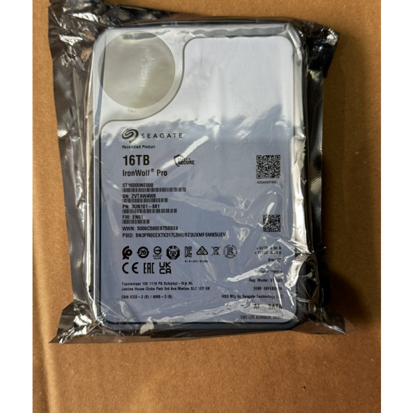 HDD Seagate Ironwolf Pro ST16000NE000-FR 16TB 3.5