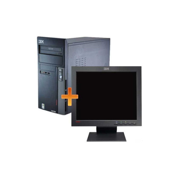 IBM ThinkCentre E50 / P4 3000 MHz / 512 MB / 40 Gb /  DVD / használt számítógép + 17" IBM TFT MONITOR