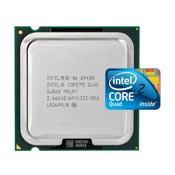 Intel Core 2 Quad Q9400 (2,66GHz / 6MB / 1333MHz) (s775) használt processzor