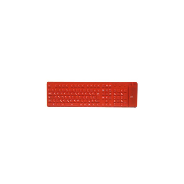 Air Touch HU billentyűzet, szilikon (USB+PS / 2, piros)