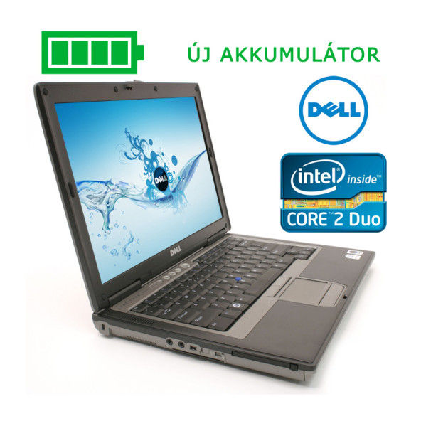Használt DELL Latitude D630 / Core 2 Duo T7250 / 2 GB / 80 GB / ÚJ AKKU / használt laptop