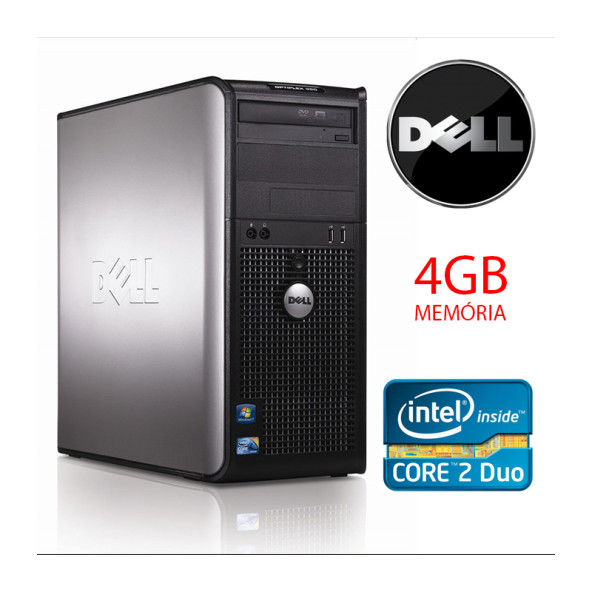 DELL OPTIPLEX GX745 CORE2DUO E6300 / 4 GB RAM / 80 GB HDD / DVD / HASZNÁLT SZÁMTÓGÉP