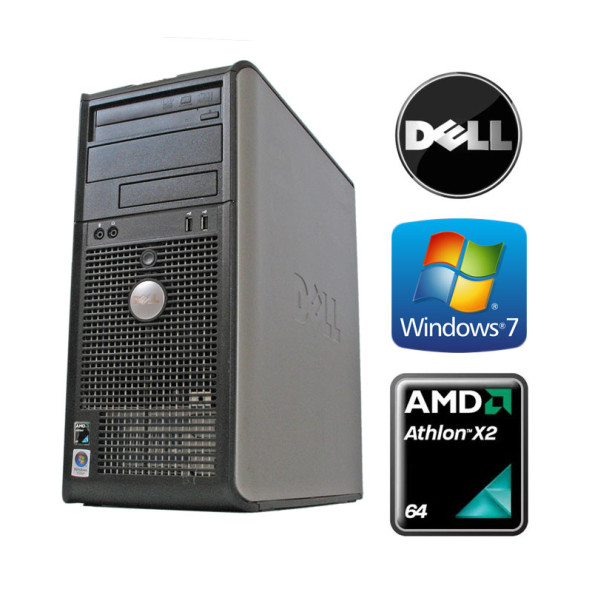 DELL OPTIPLEX 740 AMD ATHLON 64 X2 DUAL CORE 5000+ / 2GB RAM / 80 GB HDD / DVD / Win7Home Premium