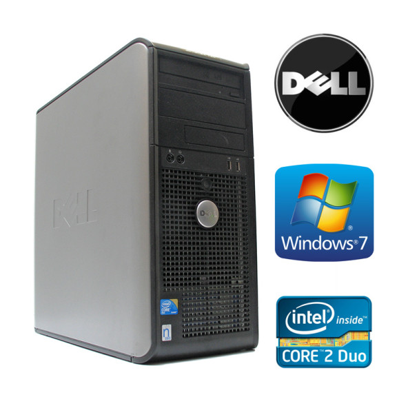 Dell Optiplex 760 CORE2DUO E8400(1333MHz / 6MB) / 4GB RAM / 250GB HDD / DVD-RW + Win7Pro