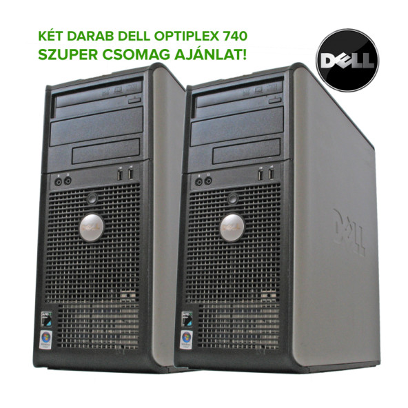 2 DARAB DELL OPTIPLEX 740 AMD ATHLON 64 X2 DUAL CORE 5000+ / 2 GB Ram / 80 GB HDD / DVD