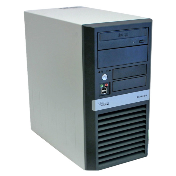 Fujitsu-Siemens Esprimo P5925 Intel CORE2DUO E4500 / 1 GB RAM / 160 GB HDD / DVD / Használt számítógép