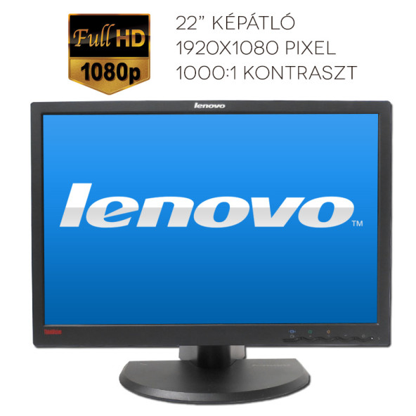 Lenovo ThinkVision L220x használt 22"-os LCD monitor