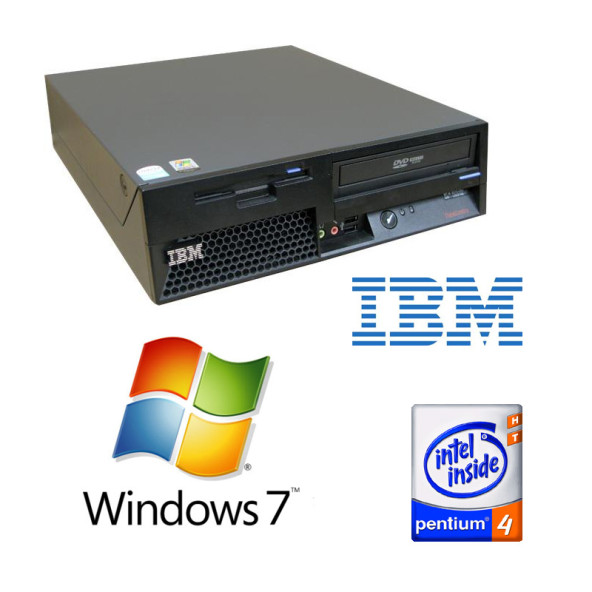 IBM P4 3GHz / 1GB / 80GB / DVD / Windows 7 minőségi használt pc operácios rendszerrel
