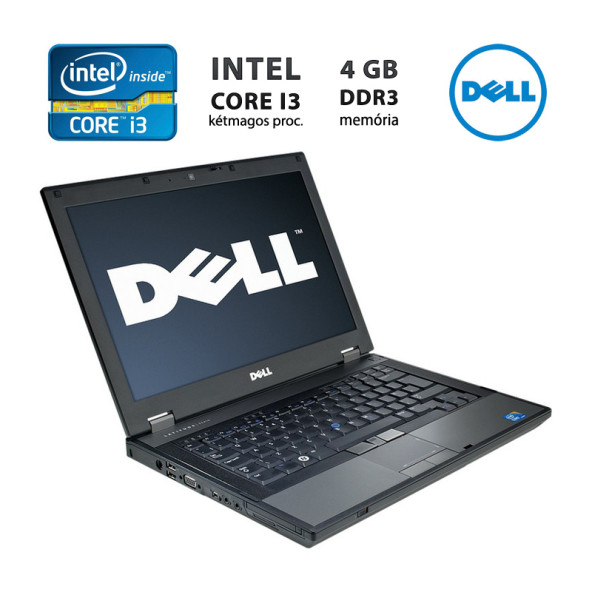 Dell Latitude INTEL (CORE i3) E5410 2.33GHz x2 / 4GB RAM / 250GB HDD / HASZNÁLT LAPTOP