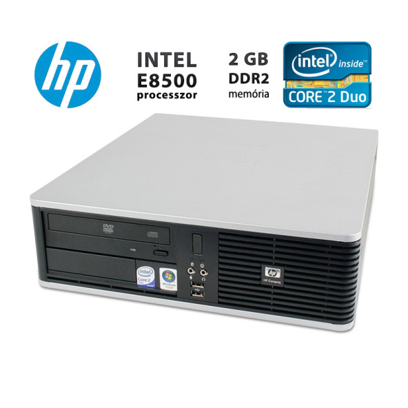 HP DC7900 / INTEL CORE2DUO E8400 / 2 GB DDR2 / 250 GB HDD / HASZNÁLT PC