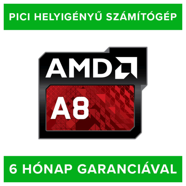 Használt AMD-s torony számítógép / AMD A8-7600 / 4GB / 320GB / DVD /