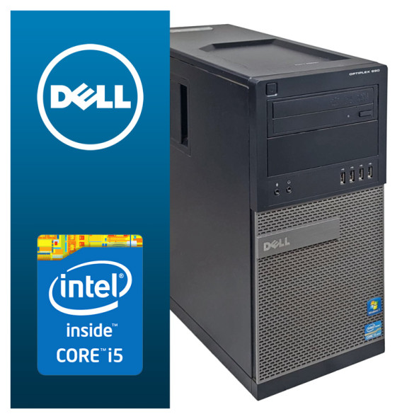 Dell 990 MT i5-2400 / 4GB / 250GB / DVD-RW / Felújított pc garanciával