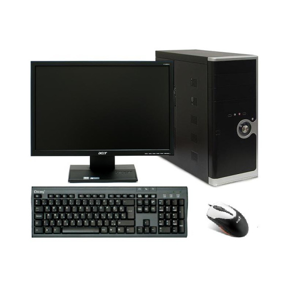 Dual Core C2,5GHz / 1GB RAM / 500GB HDD / DVD-RW író / Windows 7 + 19" TFT Monitor