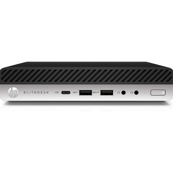 HP EliteDesk 800 G4 DM 35W i5-8600T / 16GB / 256GB NVME SSD törött előlap / felújított mini számítógép