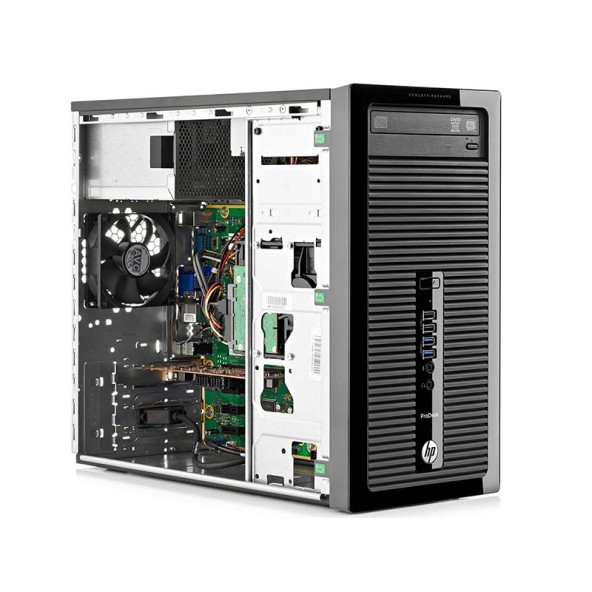 HP ProDesk 400 G2 MT i3-4150 / 8GB / 128GB SATA SSD / DVD / felújított torony számítógép