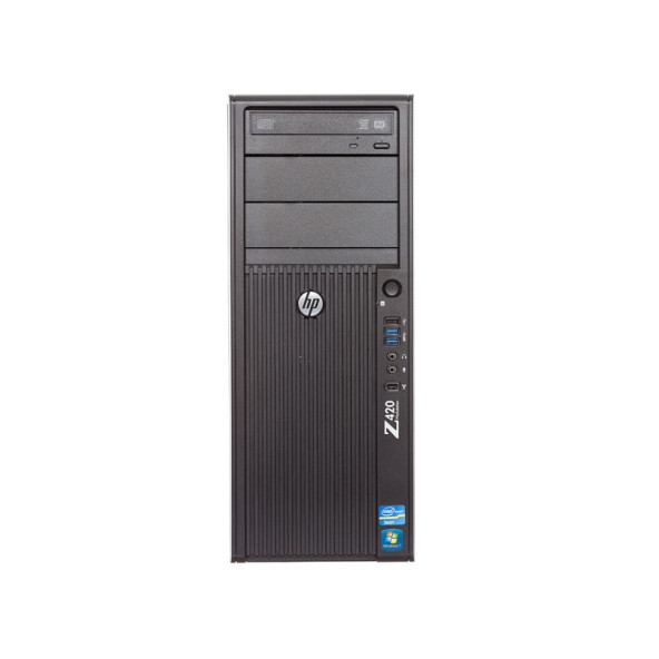HP Workstation Z420 TWR Xeon E5-1620 / 16GB / 256GB SATA SSD / DVD / Nvidia Quadro K4000 / felújított PC - workstation