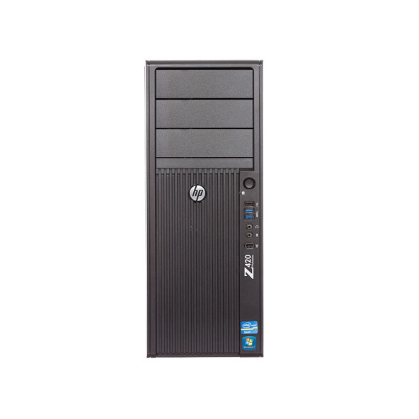 HP Workstation Z420 TWR Xeon E5-1650 / 32GB / 256GB SATA SSD / Nvidia Quadro M2000 / felújított mini számítógép