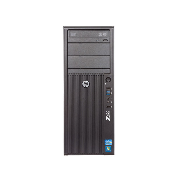 HP Workstation Z420 TWR Xeon E5-1650 / 32GB / 256GB SATA SSD / Nvidia Quadro M2000 / felújított mini számítógép