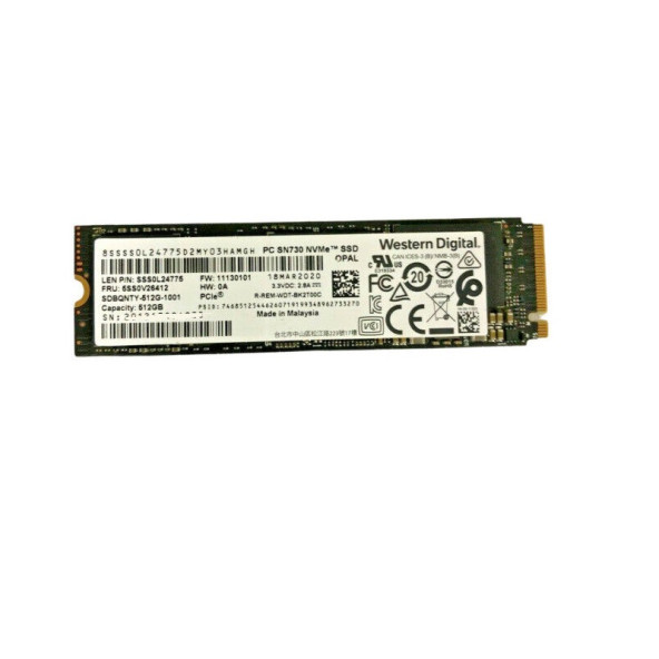 Western Digital WD SN730 256GB M.2 2280 (NVMe) használt SSD (AKCIÓ!)