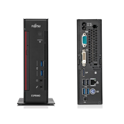 Fujitsu Esprimo Q556 Micro i5-7500T / 16GB / 256GB SATA SSD / DVD sérült ház / felújított mini számítógép
