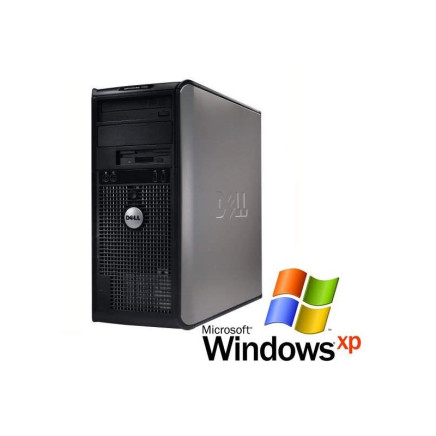 DELL 755 CORE2DUO E6400 / 2048 MB RAM / 80 GB HDD / DVD / WINDOWS XP PROF. SP3. HUN REFURB. / HASZNÁLT SZÁMÍTÓGÉP