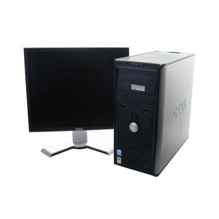 DELL OPTIPLEX GX745 P4 DUAL CORE E2160 / 1024 MB RAM / 80 GB HDD / DVD / HASZNÁLT PC + 19&quot; DELL MONITOR