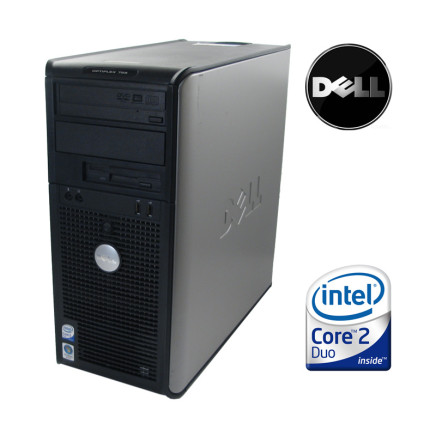 DELL 755 CORE2DUO E6750 / 4 GB RAM / 160 GB HDD / DVD / HASZNÁLT SZÁMÍTÓGÉP