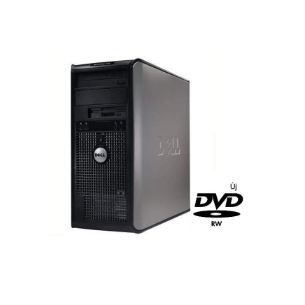 DELL 755 CORE2DUO E7400 / 8 GB RAM / 750 GB HDD / DVD-ÍRÓ / HASZNÁLT SZÁMÍTÓGÉP