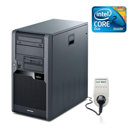 Fujitsu P7925 Intel CORE2DUO E7400 / 2 GB RAM / 250 GB HDD / DVD / Használt számítógép