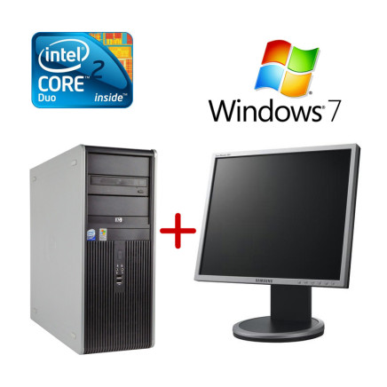 HP 7800 HASZNÁLT SZÁMÍTÓGÉP + 19&quot; HP HASZNÁLT TFT MONITOR + WINDOWS 7