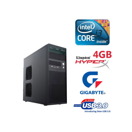 ÚJ KÉTMAGOS ERŐS SZÁMÍTÓGÉP / INTEL CORE I3-3240 / 4 GB RAM / 500 GB HDD