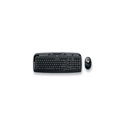 Logitech Cordless Desktop EX 110 billentyűzet és optikai egér, HU, fekete