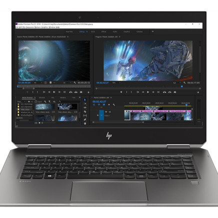 HP ZBook Studio X360 G5 15" Touch i7-8850H / 16GB / 512GB NVME SSD / webcam / 1920x1080 / Nvidia Quadro P1000 "A-" / felújított laptop